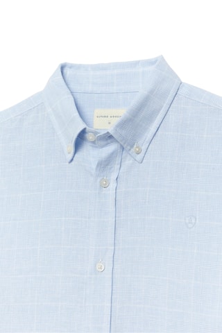 Linnen Overhemd Regular - Hemelsblauw