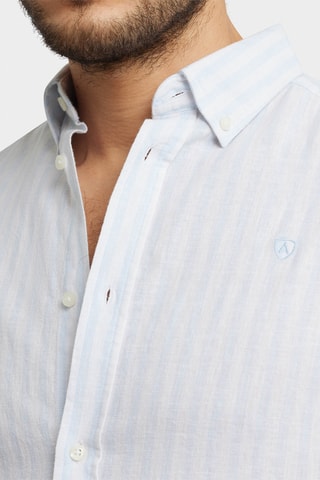 Linnen Overhemd Regular - Hemelsblauw