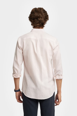 Linnen Overhemd Regular - Roze