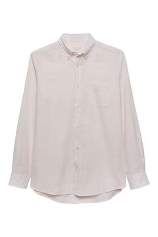 Linnen Overhemd Regular - Roze