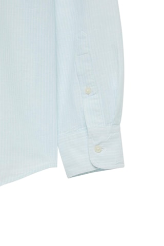 Linnen Overhemd Regular - Zeegroen