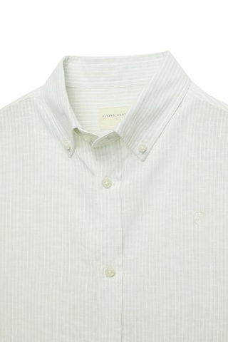 Linnen Overhemd Regular - Lichtgroen