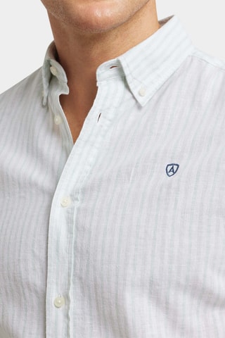 Linnen Overhemd Regular - Lichtgroen
