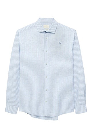 Linnen Overhemd Regular - Hemelsblauw