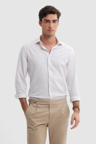 Linnen Overhemd Regular - Beige