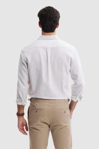 Linnen Overhemd Regular - Beige