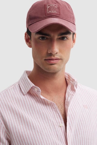 Linnen Overhemd Regular - Koraalrood