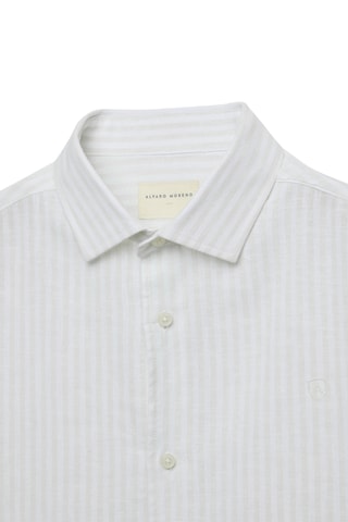 Linnen Overhemd Regular - Lichtgroen