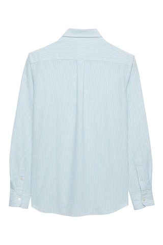 Linnen Overhemd Regular - Zeegroen