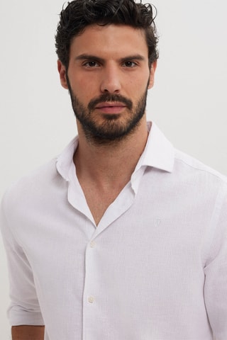 Linnen Overhemd Regular - Beige