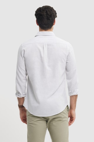 Linnen Overhemd Regular - Grijs