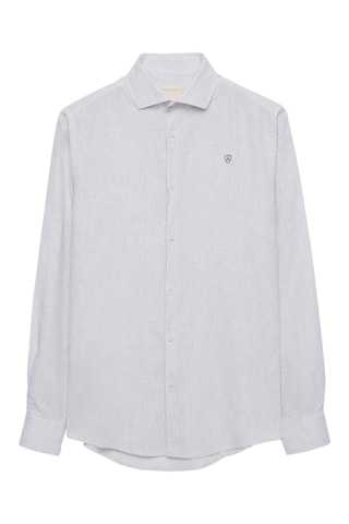 Linnen Overhemd Regular - Grijs