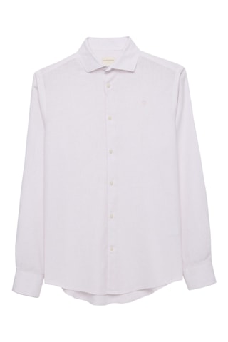 Linnen Overhemd Regular - Roze