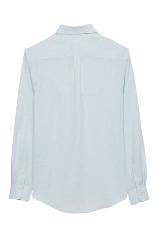 Linnen Overhemd Regular - Groen