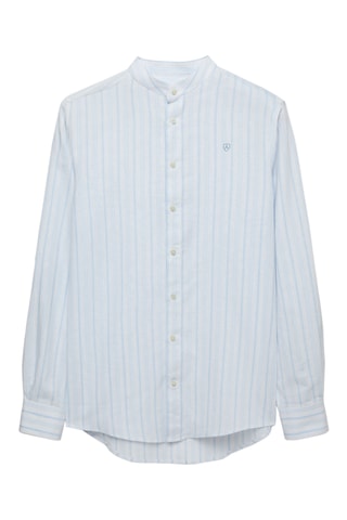 Linnen Overhemd Regular - Hemelsblauw