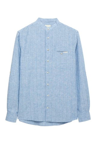 Linnen Overhemd Regular - Hemelsblauw