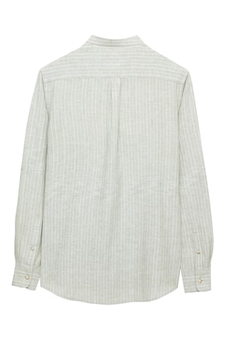 Linnen Overhemd Regular - Zeegroen