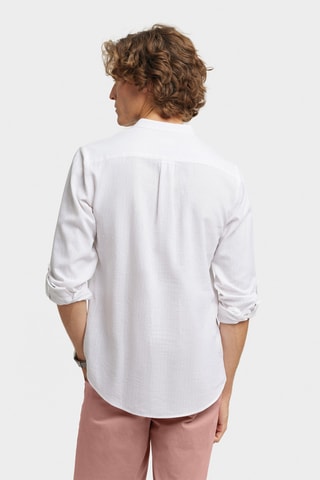 Linnen Overhemd Regular - Roze