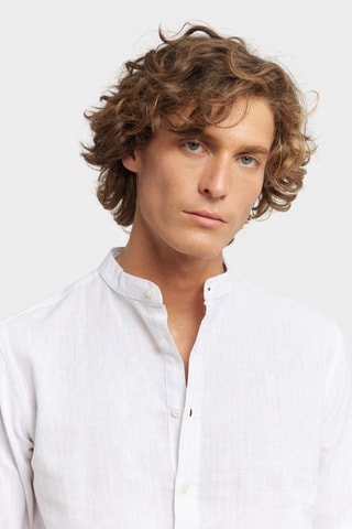 Linnen Overhemd Regular - Roze