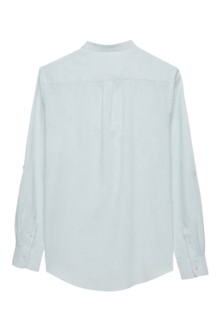 Linnen Overhemd Regular - Lichtgroen