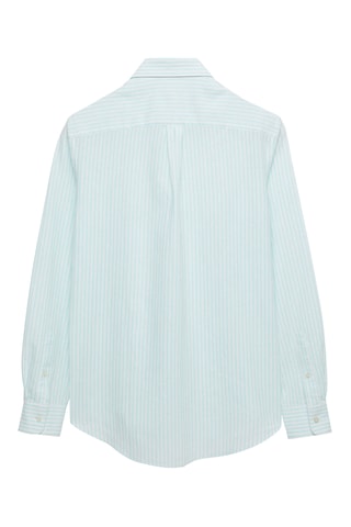 Linnen Overhemd Regular - Zeegroen