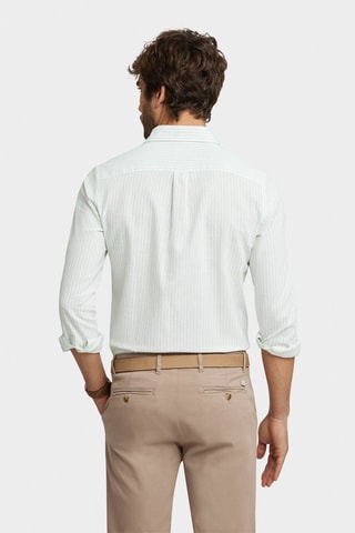 Linnen Overhemd Regular - Groen