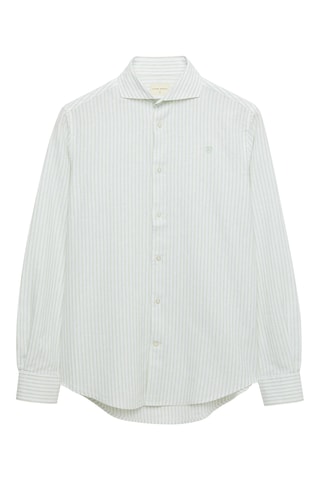 Linnen Overhemd Regular - Groen