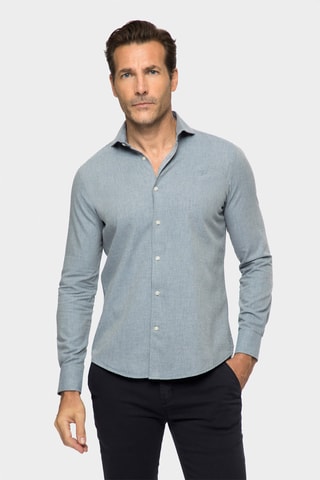 Overhemd Regular Fit - Indigoblauw