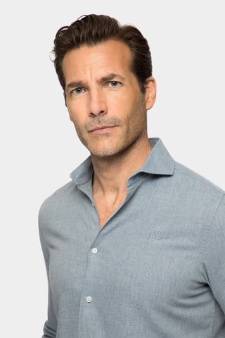 Overhemd Regular Fit - Indigoblauw