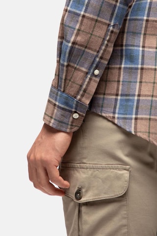 Overhemd Regular Fit - Bruin