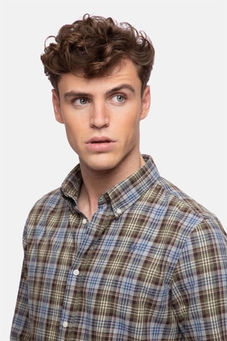 Overhemd Regular Fit - Bruin