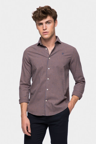 Overhemd Regular Fit - Mosterdgeel