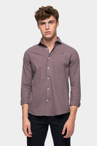 Overhemd Regular Fit - Mosterdgeel