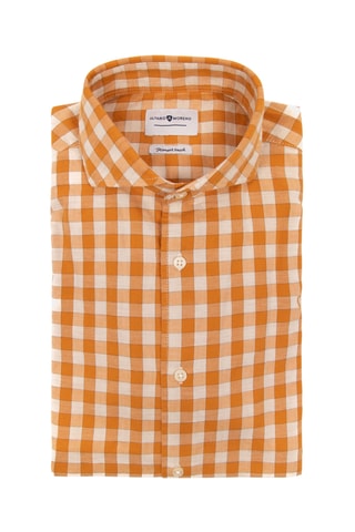 Overhemd Regular Fit - Mosterdgeel