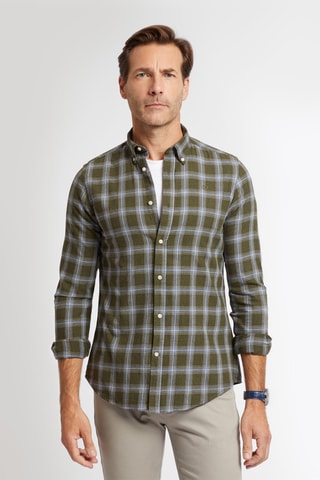 Overhemd Regular Fit - Kaki