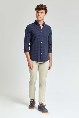 Overhemd Regular Fit - Marineblauw