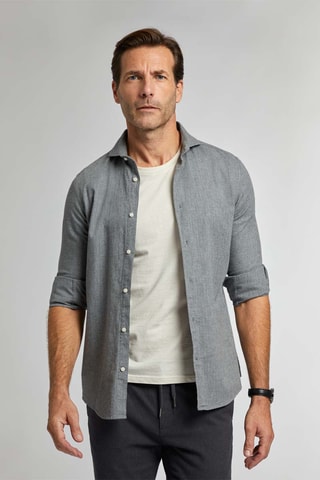 Overhemd Regular Fit - Gemêleerd Grijs