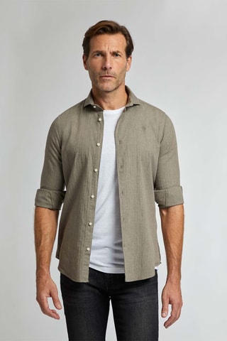 Overhemd Regular Fit - Kaki