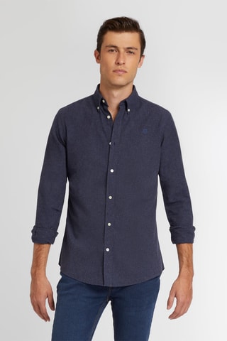 Overhemd Regular Fit - Marineblauw