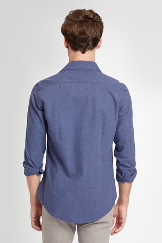 Overhemd Regular Fit - Marineblauw