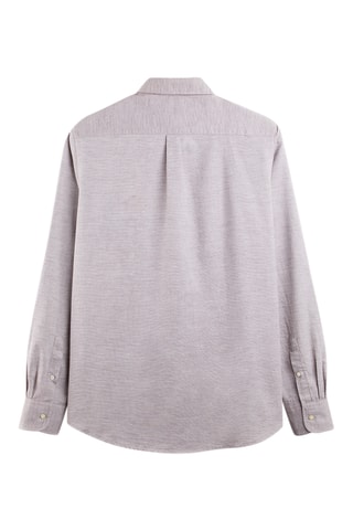 Overhemd Regular Fit - Gemêleerd Bruin