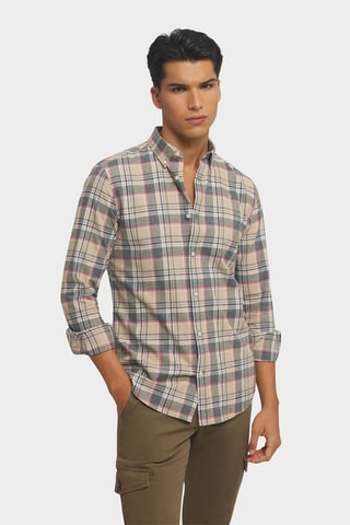 Overhemd Regular Fit - Beige