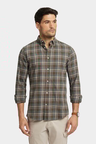 Overhemd Regular Fit - Kaki