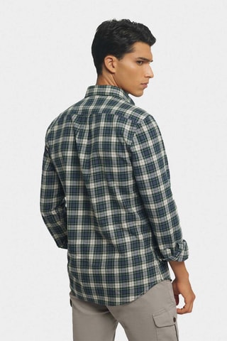 Overhemd Regular Fit - Donkergroen