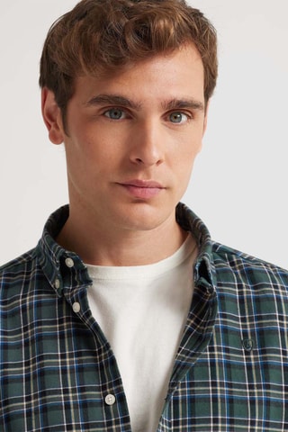 Overhemd Regular Fit - Donkergroen