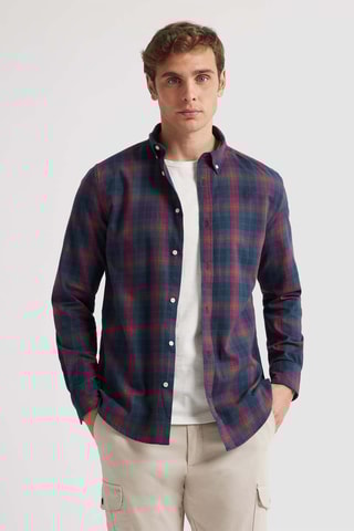 Overhemd Regular Fit - Donkergroen