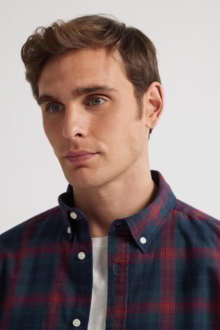 Overhemd Regular Fit - Donkergroen