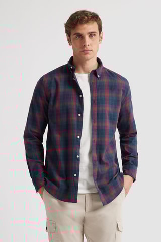 Overhemd Regular Fit - Donkergroen