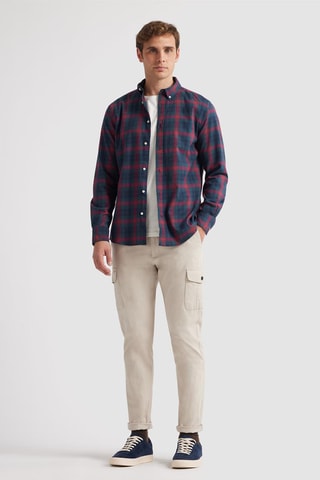 Overhemd Regular Fit - Donkergroen