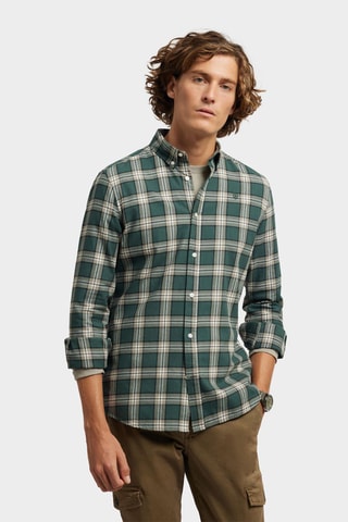 Overhemd Regular Fit - Donkergroen
